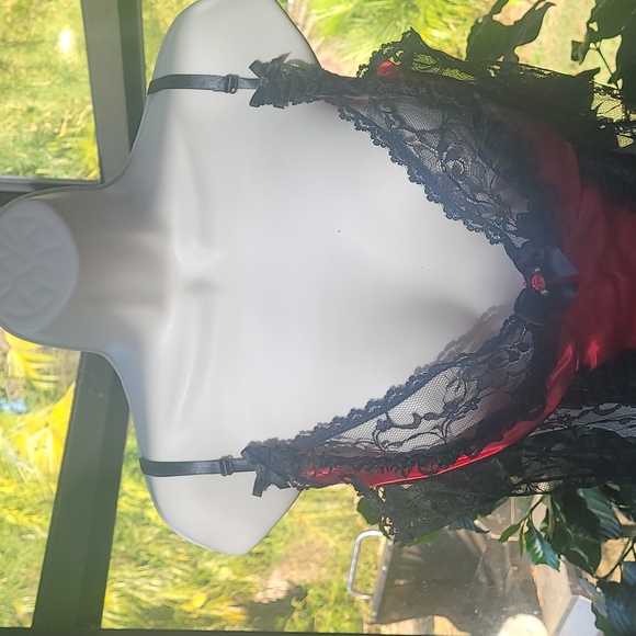 Bustier vintage size 2x black/red - Picture 3 of 7